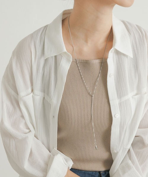 URBAN RESEARCH DOORS（アーバンリサーチドアーズ）の「スライドチェーンワンポイントネックレス（ネックレス・レディース・シルバー/ゴールド・ONE）」の4枚目の写真