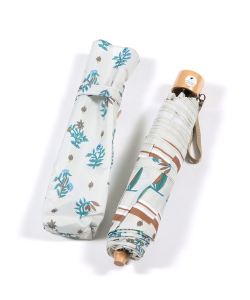 【晴雨兼用】オリーブ柄プリント折り畳み傘