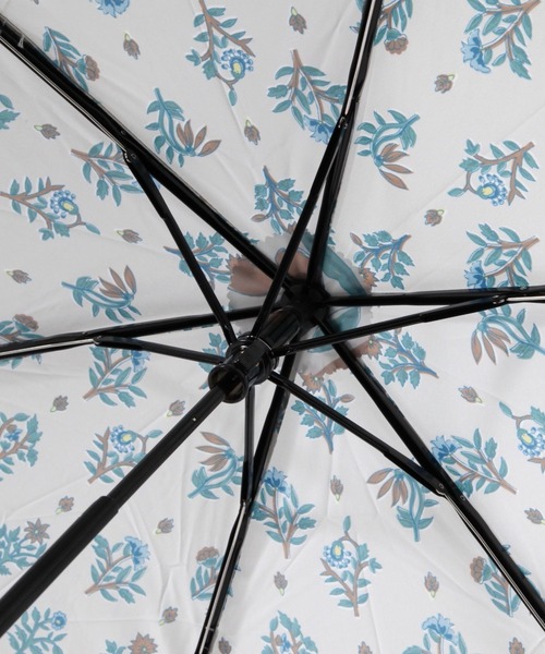 【晴雨兼用】オリーブ柄プリント折り畳み傘