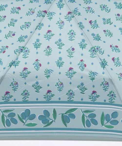 【晴雨兼用】オリーブ柄プリント折り畳み傘