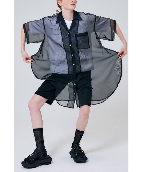 ENFOLD ダブルクロス センタープレスワイドゴムTROUSER ARTWORK福岡 ENFOLD(エンフォルド) PEダブルクロスリラックス