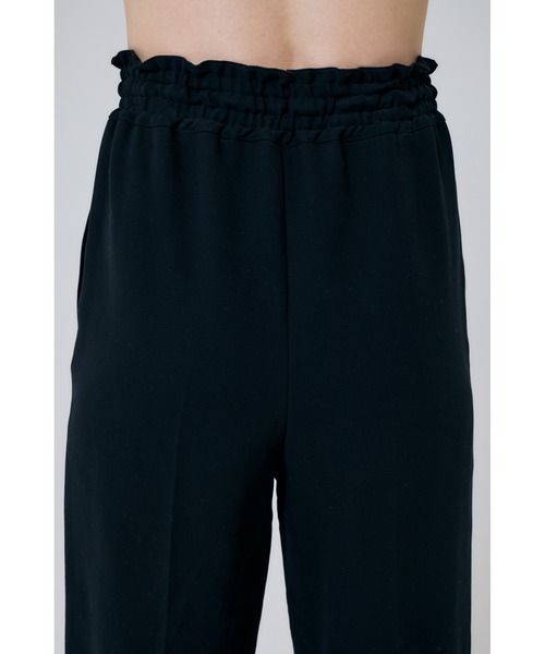 ENFOLD ダブルクロス センタープレスワイドゴムTROUSER ARTWORK福岡 ENFOLD(エンフォルド) PEダブルクロスリラックス