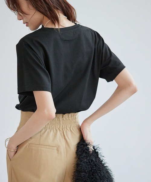 ROPE' PICNIC（ロペピクニック）の「RENUロゴTシャツ/冷感（Tシャツ/カットソー・レディース・ブラック/ホワイト/ベージュ系その他/ボルドー・38）」の10枚目の写真