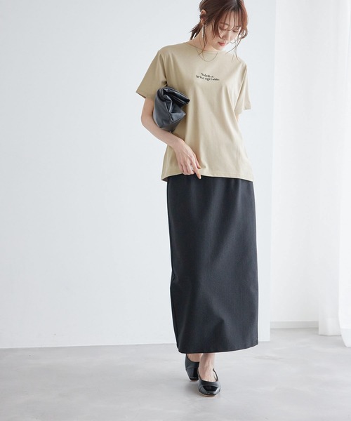 ROPE' PICNIC（ロペピクニック）の「RENUロゴTシャツ/冷感（Tシャツ/カットソー・レディース・ブラック/ホワイト/ベージュ系その他/ボルドー・38）」の15枚目の写真