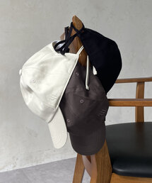 バックリボンツイルキャップ