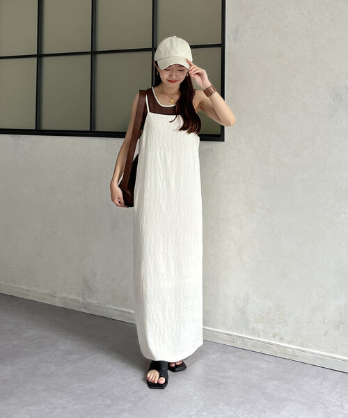 Thevon（ゼボン）の「バックリボンツイルキャップ（キャップ・レディース・チャコールグレー/ブラック/アイボリー・FREE）」の6枚目の写真