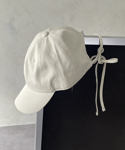 Thevon（ゼボン）の「バックリボンツイルキャップ（キャップ・レディース・チャコールグレー/ブラック/アイボリー・FREE）」の7枚目の写真