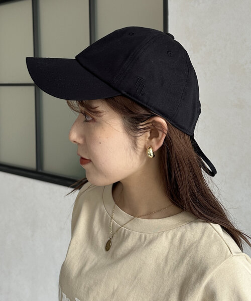 Thevon（ゼボン）の「バックリボンツイルキャップ（キャップ・レディース・チャコールグレー/ブラック/アイボリー・FREE）」の12枚目の写真
