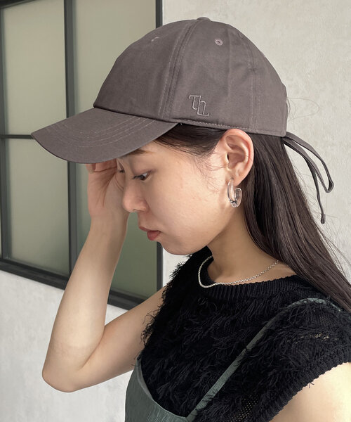 Thevon（ゼボン）の「バックリボンツイルキャップ（キャップ・レディース・チャコールグレー/ブラック/アイボリー・FREE）」の19枚目の写真