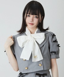 Ank Rouge（アンクルージュ）の「袖リボンショートジャケット（テーラードジャケット）」