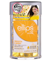 ellips（エリップス）の「ellips/エリップス ヘアオイル スムース&シャイニー(トロピカルフルーツの香り)50粒入（ヘアオイル/ヘアミルク）」