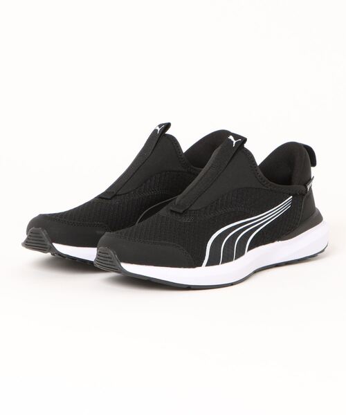 【セール】PUMA プーマ 22-245 KRUZ PROFOAM SLIPTECH クルーズ PROFOAM スリップテック JR 397633 04BLK/WHT（スリッポン）｜PUMA（プーマ）