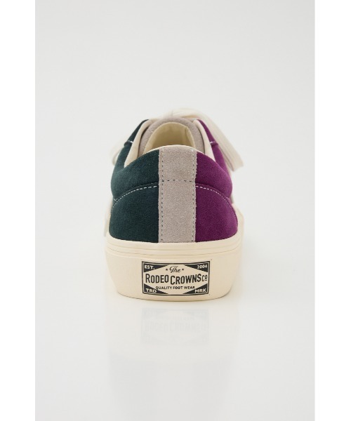 RODEO CROWNS WIDE BOWL(ロデオクラウンズワイドボウル)の「low-cut suede sneakers(スニーカー・メンズ・ブラック/ネイビー/マルチ・26.5cm/27.5cm)」の9枚目の写真
