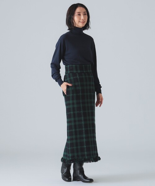 【セール】カラーツイード スカート（スカート）｜EFFE BEAMS（エッフェビームス）