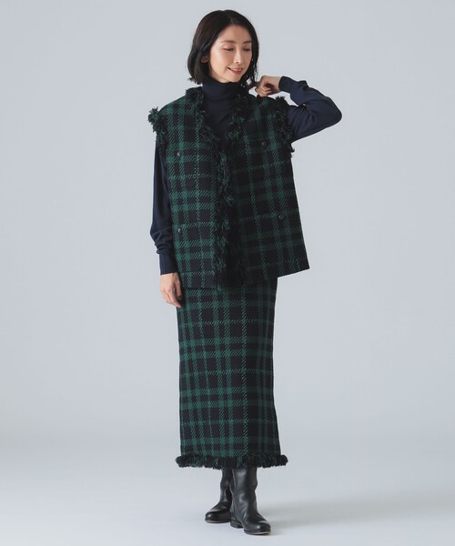 【セール】カラーツイード スカート（スカート）｜EFFE BEAMS（エッフェビームス）