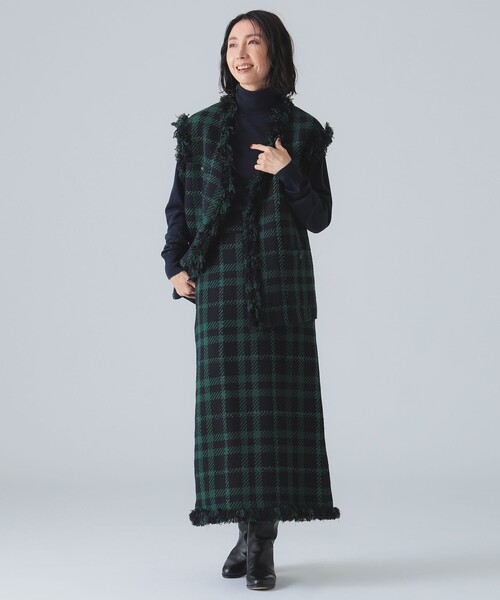 【セール】カラーツイード スカート（スカート）｜EFFE BEAMS（エッフェビームス）