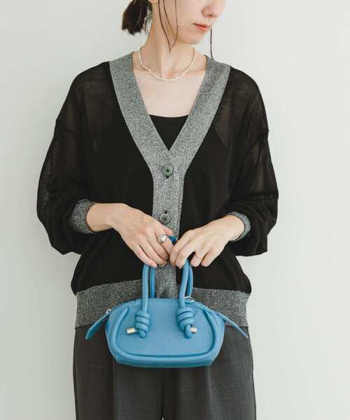 ITEMS URBANRESEARCH（アイテムズ アーバンリサーチ）の「シアーラメカーディガン（カーディガン/ボレロ・レディース・ブラック/グレー系その他・FREE）」の3枚目の写真