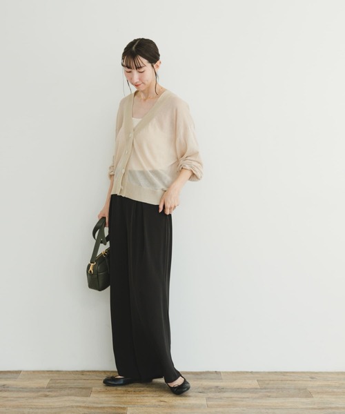 ITEMS URBANRESEARCH（アイテムズ アーバンリサーチ）の「シアーラメカーディガン（カーディガン/ボレロ・レディース・ブラック/グレー系その他・FREE）」の13枚目の写真