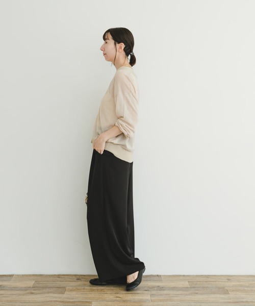 ITEMS URBANRESEARCH（アイテムズ アーバンリサーチ）の「シアーラメカーディガン（カーディガン/ボレロ・レディース・ブラック/グレー系その他・FREE）」の14枚目の写真