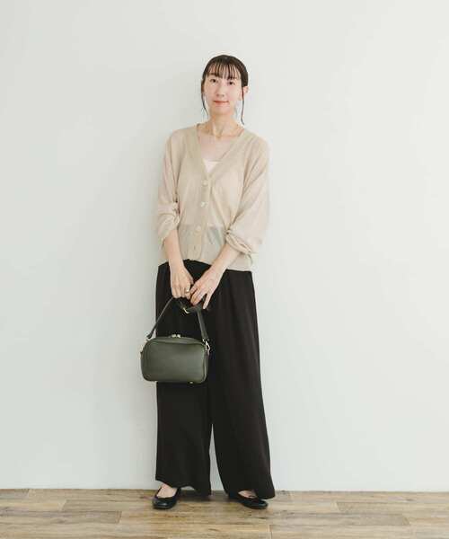 ITEMS URBANRESEARCH（アイテムズ アーバンリサーチ）の「シアーラメカーディガン（カーディガン/ボレロ・レディース・ブラック/グレー系その他・FREE）」の15枚目の写真