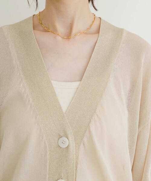 ITEMS URBANRESEARCH（アイテムズ アーバンリサーチ）の「シアーラメカーディガン（カーディガン/ボレロ・レディース・ブラック/グレー系その他・FREE）」の19枚目の写真