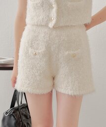Chico | 【2024AW/セットアップ対応】ラメシャギーショートパンツ(その他パンツ)