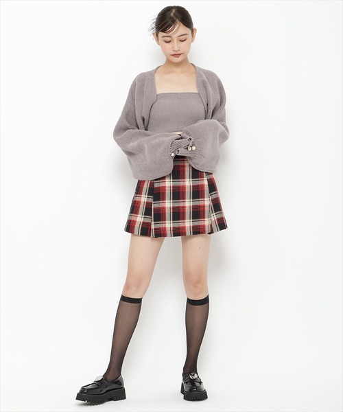 REDYAZEL(レディアゼル)の「モールニットボレロ&キャミソールセット(ニット/セーター・レディース・ベージュ/ダークグリーン/ブラック・FREE)」の17枚目の写真
