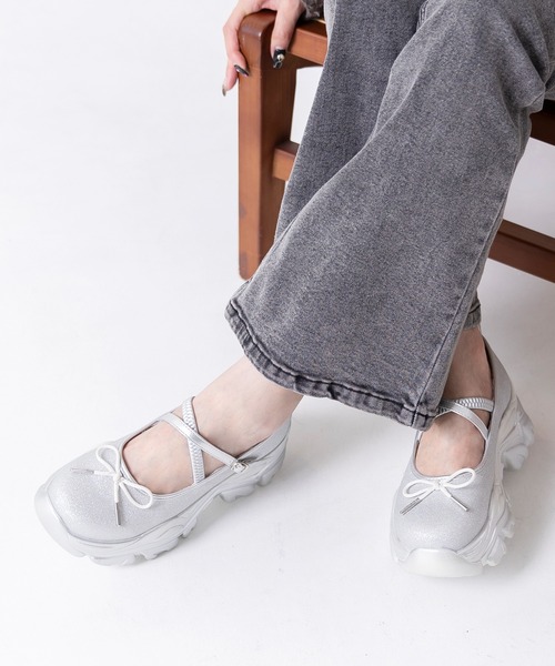 attagirl（アタガール）の「厚底メリージェーンシューズ（スニーカー・レディース・ホワイト/シルバー/ブラック/ブラック系その他/シルバー系その他/ブラック系その他2/ブラウン系その他2/レオパード・LL/L/M/S/3L）」の7枚目の写真