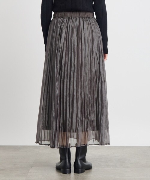 grove（グローブ）の「◆オーガンジープリーツスカート（スカート・レディース・チャコールグレー/サンドベージュ・03/02/01/05/04）」の14枚目の写真