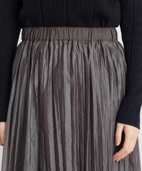 grove（グローブ）の「◆オーガンジープリーツスカート（スカート・レディース・チャコールグレー/サンドベージュ・03/02/01/05/04）」の15枚目の写真