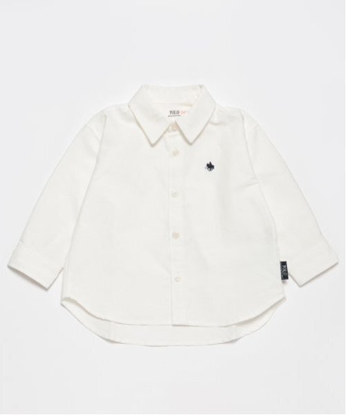 petit main（プティマイン）の「【POLO BCS】長袖シャツ（シャツ/ブラウス・キッズ・オフホワイト/ブルー/マルチ・80ｃｍ/90cm/100cm/110cm/120cm/130cm）」の2枚目の写真