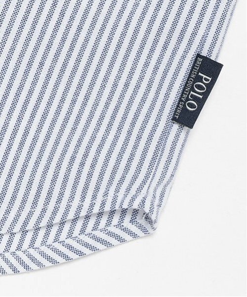 petit main（プティマイン）の「【POLO BCS】長袖シャツ（シャツ/ブラウス・キッズ・オフホワイト/ブルー/マルチ・80ｃｍ/90cm/100cm/110cm/120cm/130cm）」の9枚目の写真