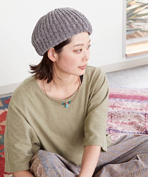 チャイハネ（チャイハネ）の「【チャイハネ】アミーズネックレス（ネックレス・レディース・グリーン/ベージュ・FREE）」の5枚目の写真