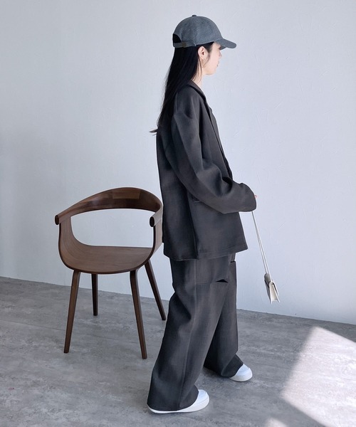 【ZOZOTOWN限定】膝スリットスラックスパンツ（スラックス）｜reca（レカ）