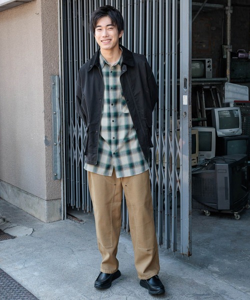 niko and...(ニコアンド)の「オンブレチェックネルシャツ(シャツ/ブラウス・メンズ・ベージュ/ブラウン/ブラック/ネイビー・BIG(L)/MEDIUM)」の6枚目の写真