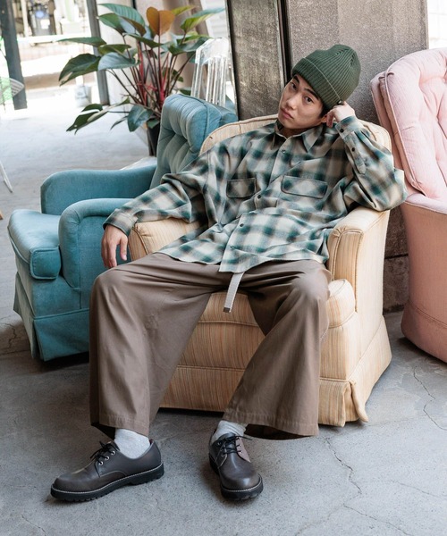 niko and...(ニコアンド)の「オンブレチェックネルシャツ(シャツ/ブラウス・メンズ・ベージュ/ブラウン/ブラック/ネイビー・BIG(L)/MEDIUM)」の12枚目の写真