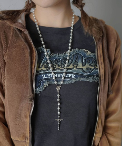 ロザリークロス ビーズネックレス（ネックレス）｜SPINNS