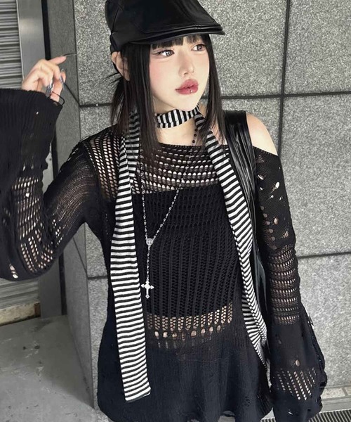 ロザリークロス ビーズネックレス（ネックレス）｜SPINNS（スピンズ