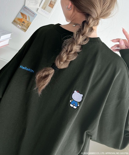 セール】【Hello Kitty】大人もトキメクさり気ない刺繍デザイン