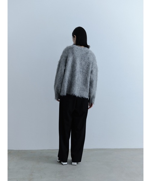 abor o-t-l(アボアオーティーエル)の「ブークレーシャギークルーネックプルオーバー(ニット/セーター・レディース・グレー/チャコールグレー/グリーン・FREE)」の19枚目の写真