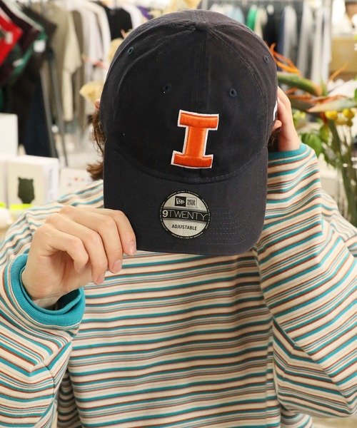 NEW ERA（ニューエラ）の「NEW ERA/ニューエラ CM920 ロゴ刺繍 ベースボールキャップ（キャップ・メンズ・ダークネイビー/ダークグレー/グリーン・FREE）」の5枚目の写真