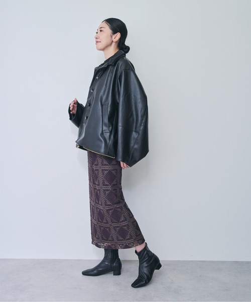 DOLLUPOOPS（ドールアップウップス）の「マルチ2WAY合皮ジャケット（ライダースジャケット・レディース・ブラック・38）」の21枚目の写真