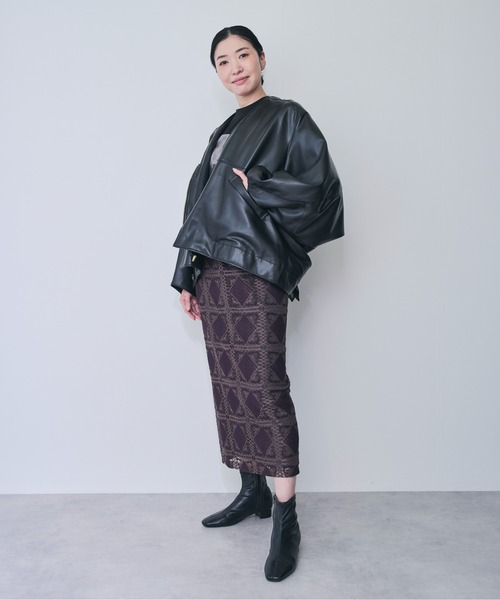 DOLLUPOOPS（ドールアップウップス）の「マルチ2WAY合皮ジャケット（ライダースジャケット・レディース・ブラック・38）」の6枚目の写真