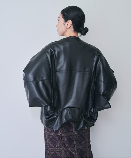 DOLLUPOOPS（ドールアップウップス）の「マルチ2WAY合皮ジャケット（ライダースジャケット・レディース・ブラック・38）」の10枚目の写真