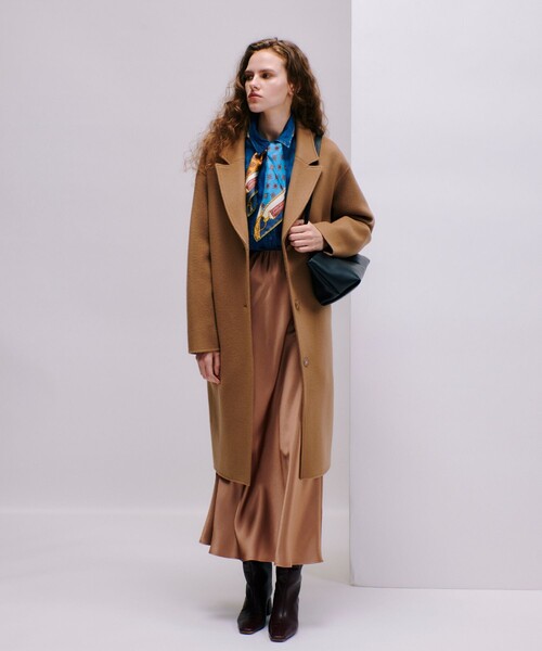 allureville（アルアバイル）の「トラディッショナルリバーコート（チェスターコート・レディース・ネイビー/キャメル/ライトグレー・1/2）」の13枚目の写真