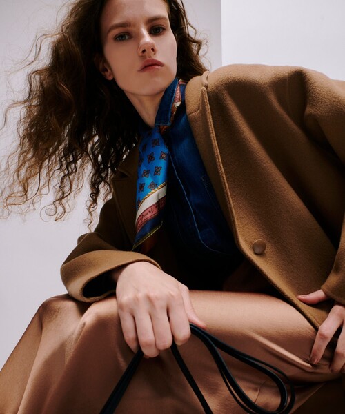 allureville（アルアバイル）の「トラディッショナルリバーコート（チェスターコート・レディース・ネイビー/キャメル/ライトグレー・1/2）」の14枚目の写真