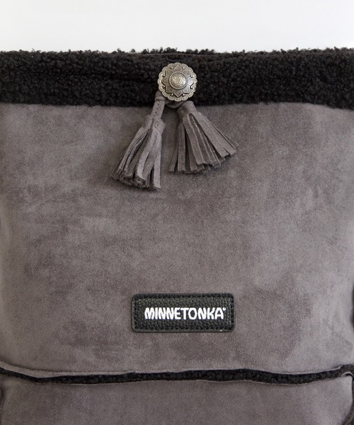 Minnetonka（ミネトンカ）の「MINNETONKA（ミネトンカ） / ボアショルダーバッグ SHOULDER BAG（ショルダーバッグ・レディース・アイボリー/ブラック/ブラウン・FREE）」の17枚目の写真