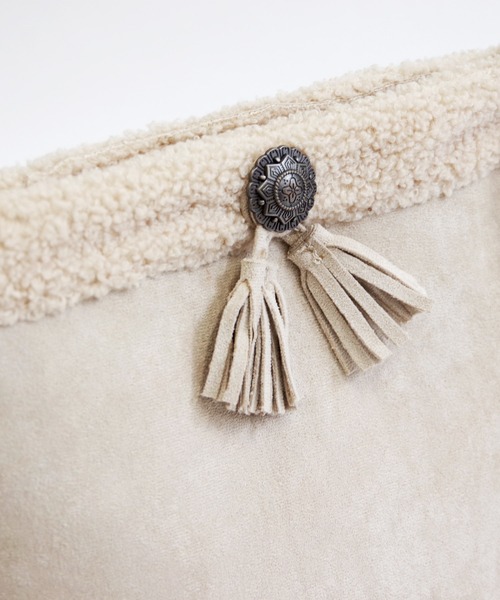 Minnetonka（ミネトンカ）の「MINNETONKA（ミネトンカ） / ボアショルダーバッグ SHOULDER BAG（ショルダーバッグ・レディース・アイボリー/ブラック/ブラウン・FREE）」の10枚目の写真