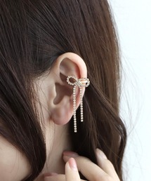 Three Four Time（スリーフォータイム）の「レンヅメリボンイヤーカフ（イヤーカフ）」