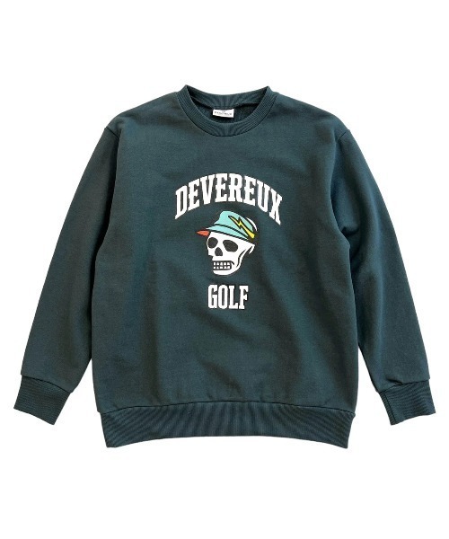 DEVEREUXGOLF デヴァローゴルフ シグネチャーパッチクルーネック 長袖 DEVEREUXGOLF デヴァローゴルフ シグネチャーパッチクルーネック